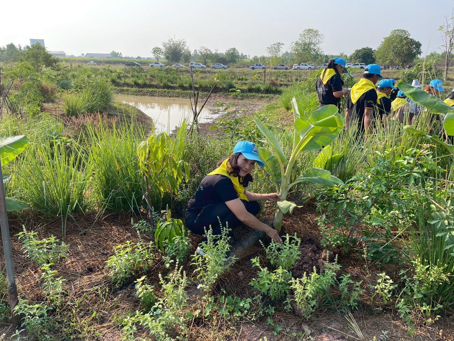 เข้าร่วมกิจกรรมพัฒนาแหล่งเรียนรู้   โคก หนอง นา  ข้าราชบริพาร หน่วยราชการในพระองค์ 