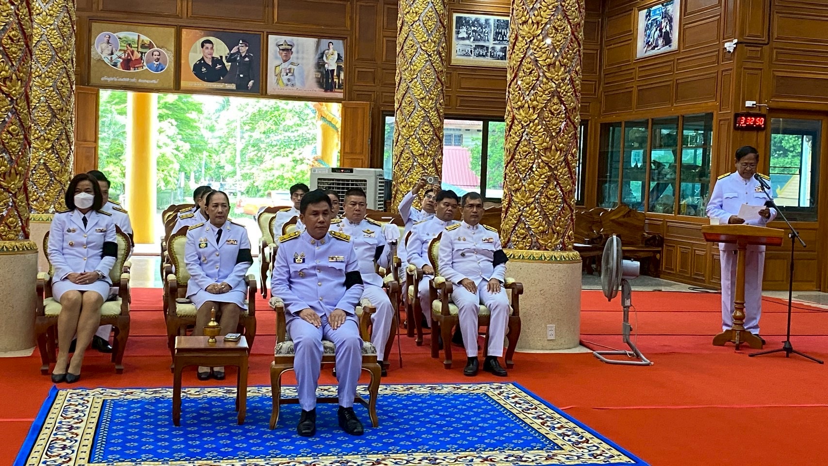 เข้าร่วมพิธีบำเพ็ญกุศลสัตตมวาร ( 7 วัน)  เพื่ออุทิศถวายสมเด็จพระเจ้าลูกเธอ เจ้าฟ้าพัชรกิติยาภา นเรนทิราเทพยวดี กรมหลวงราชสาริณีสิริพัชร มหาวัชรราชธิดา