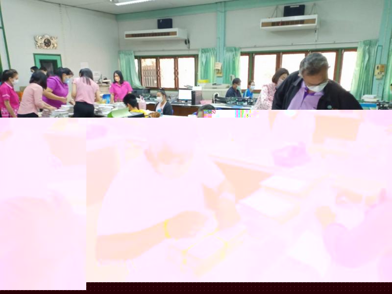 4. สำนักงาน กศน.จังหวัดกำแพงเพชร ตรวจกระดาษคำตอบ การสอบวัดผลสัมฤทธิ์ ปลายภาคเรียนที่ 2 ปีการศึกษา 2562 