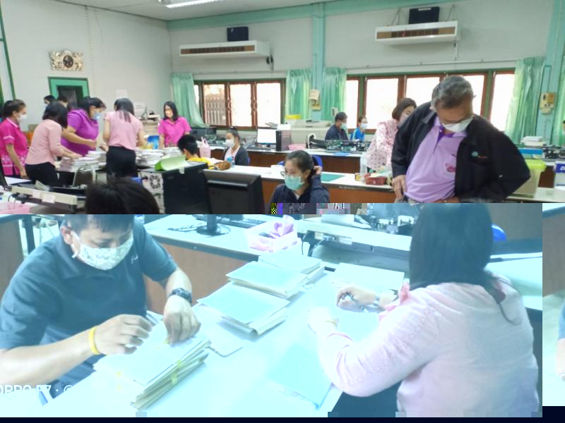 4. สำนักงาน กศน.จังหวัดกำแพงเพชร ตรวจกระดาษคำตอบ การสอบวัดผลสัมฤทธิ์ ปลายภาคเรียนที่ 2 ปีการศึกษา 2562 