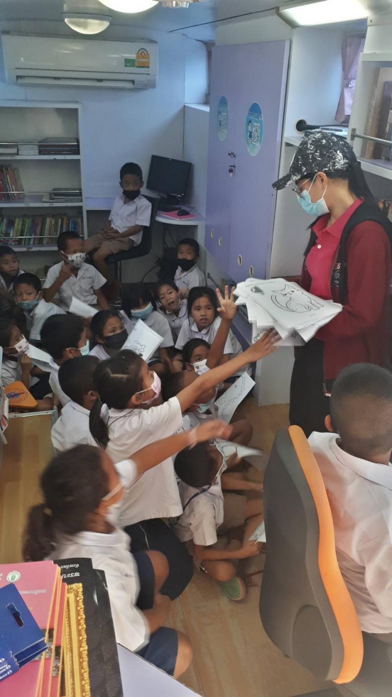 5. กิจกรรม  ส่งเสริมการอ่าน  ณ ลานตลาดนัด หน้าวัดท่าพุทรา ตำบลโกสัมพี  อำเภอโกสัมพีนคร